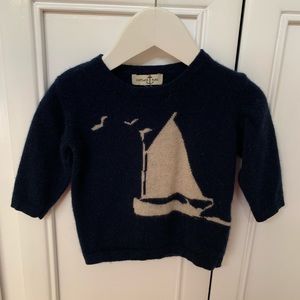 Corto and Park Kids "Sail Away" cashmere sweater